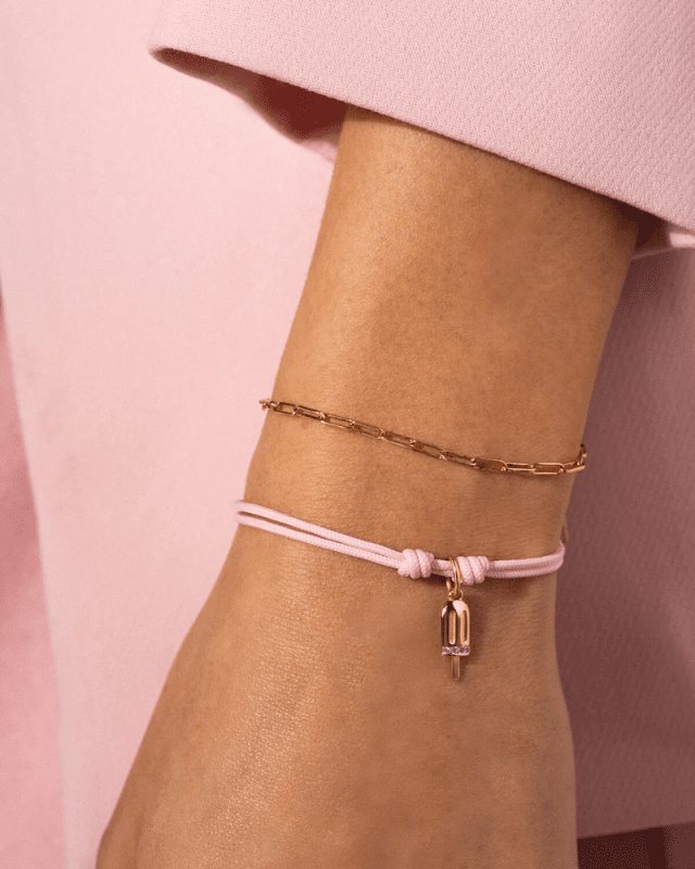 Bracciale Cordino Fucsia - cb-br ts1 c1